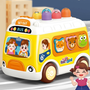 3-in-1 Musical Activity Bus with Whac-A-Mole Game