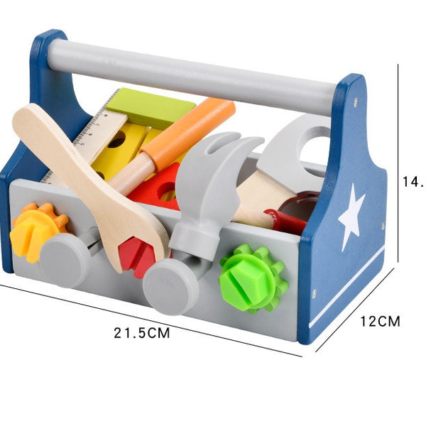 Little Builder’s Wooden Tool Basket – DIY Construction Set