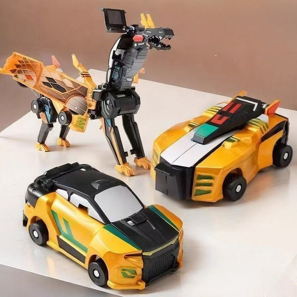 Magnetic Collision Transforming Dragon Car Set