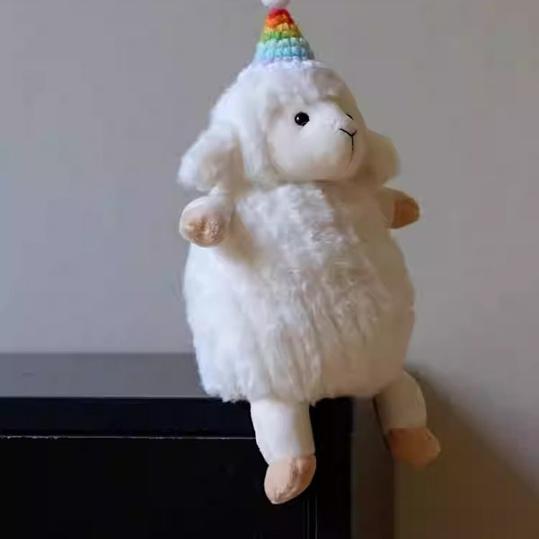 Little Lamb Weighted Plush Figurine