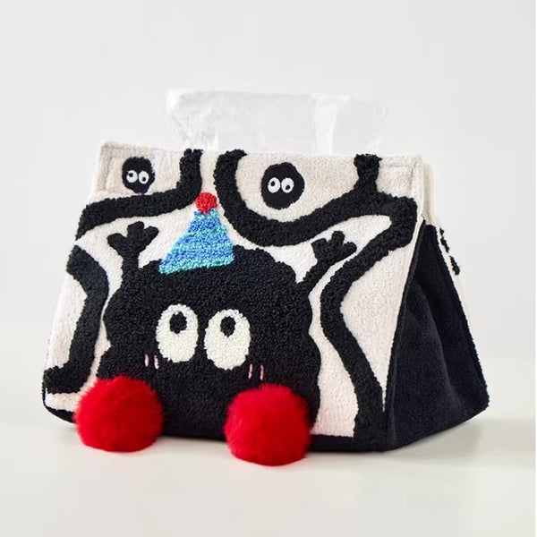 Coal Sprite Plush Tissue Box Cover