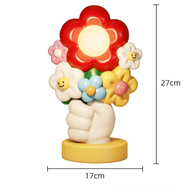 Holding Flowers Figurine Night Light