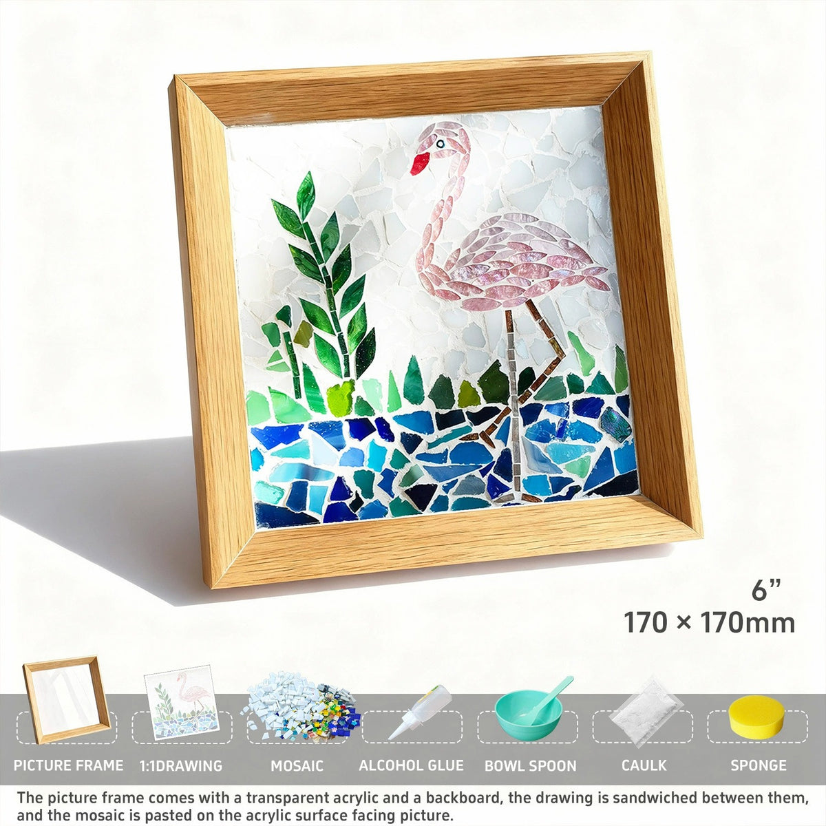 Mosaic Art Frame DIY Kit