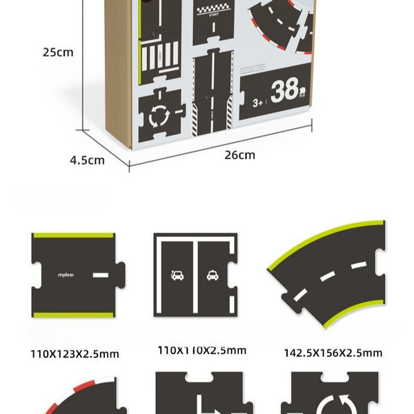 Build-Your-Own City: DIY Road Track Puzzle Set