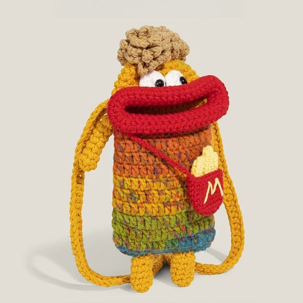 Cartoon Character Plush Phone Bag