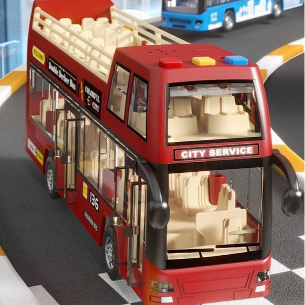 Double-Decker City Sightseeing Bus with Sound and Light