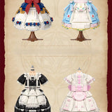 Front of retail box for princess dress building set showing design variant illustration and piece-count labeling on a white box