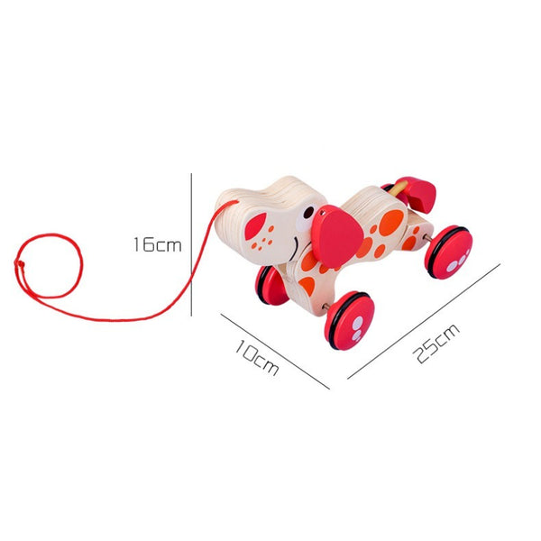 Wooden Pull-Along Animal Walker Toy