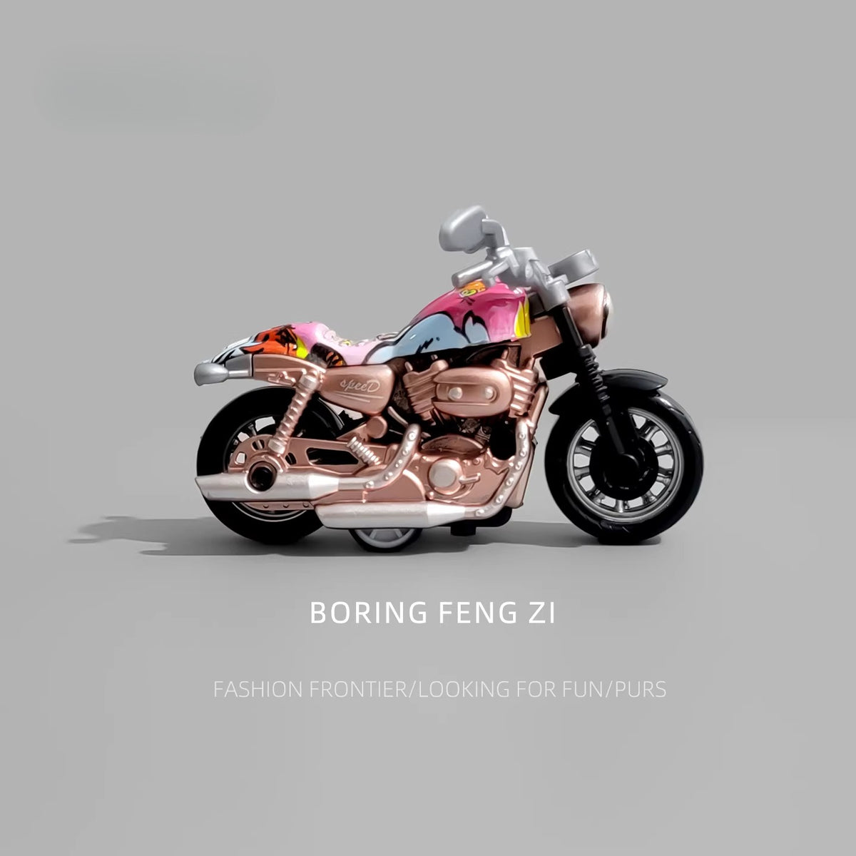 Miniature Pull-Back Motorcycle Desk Ornament