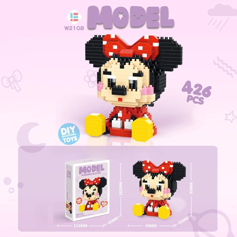 Cute Cartoon Micro Building Block Kit