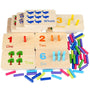 Wooden Number Counting Toy Matching Peg Board