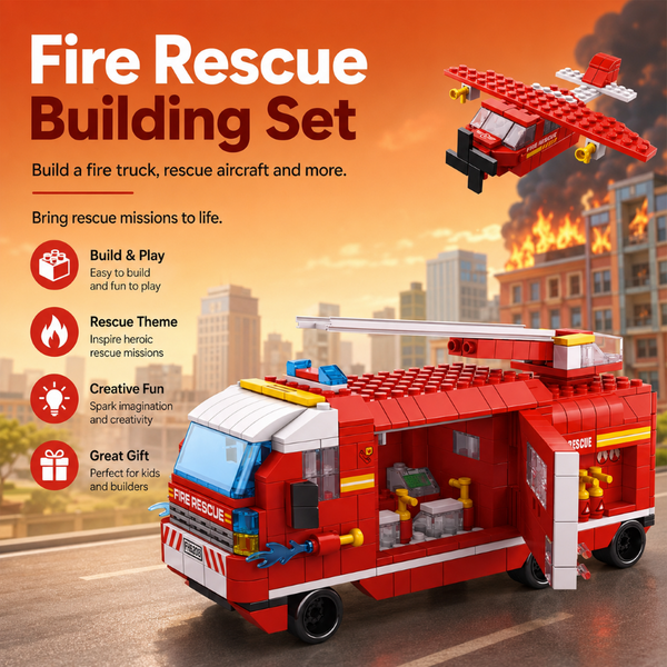 Build & Rebuild 6-in-1 Themed Building Blocks