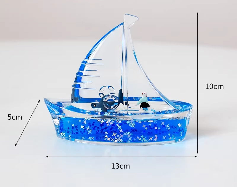 Liquid Motion Sailboat Desk Ornament