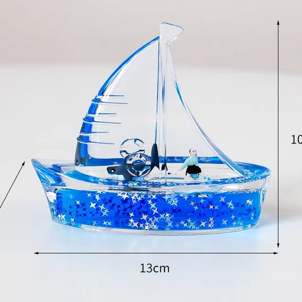 Liquid Motion Sailboat Desk Ornament