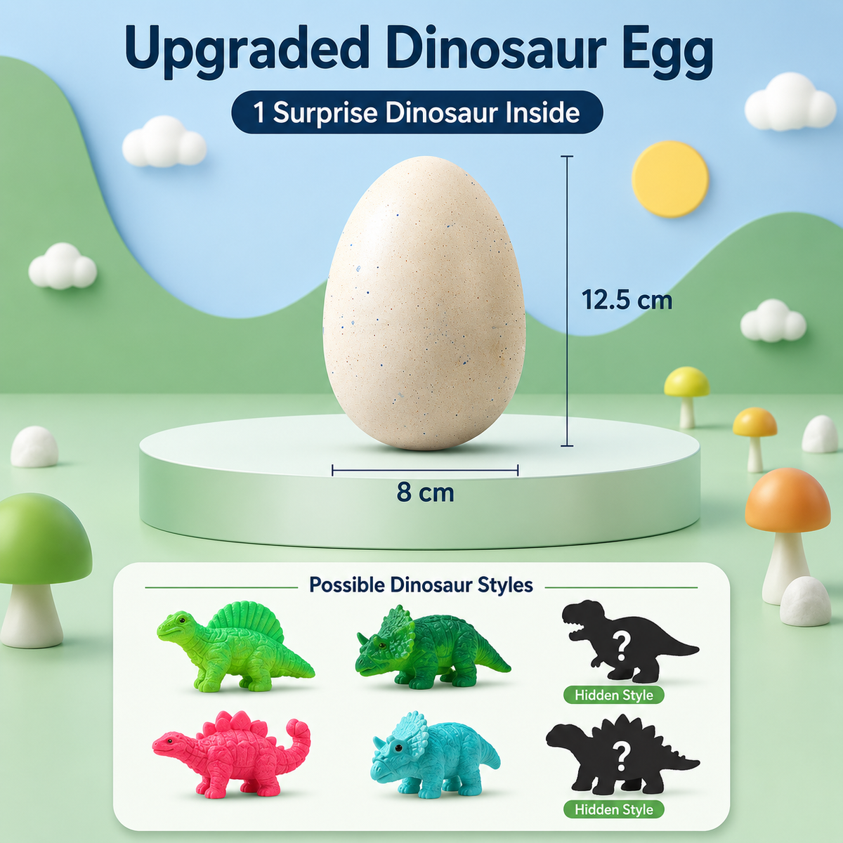 Surprise Hatching Dinosaur Egg Toy – Grows in Water