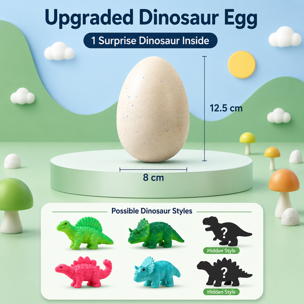 Surprise Hatching Dinosaur Egg Toy – Grows in Water