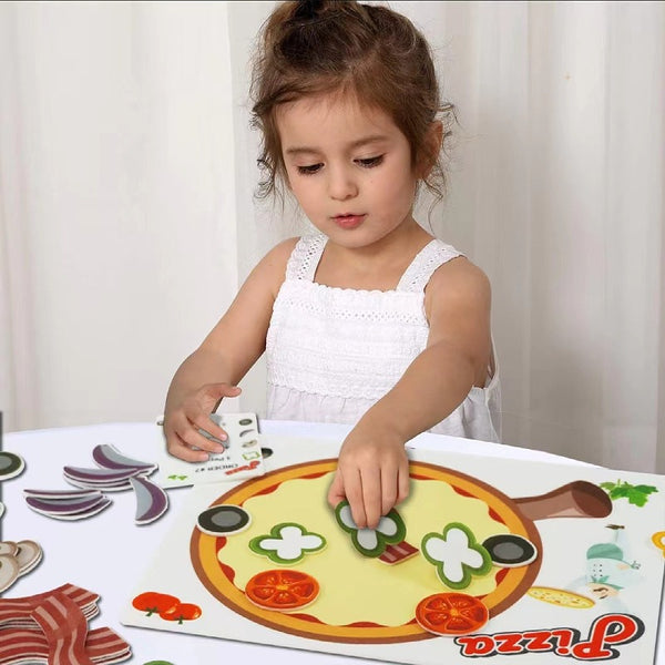 Felt Pizza Play Set for Kids