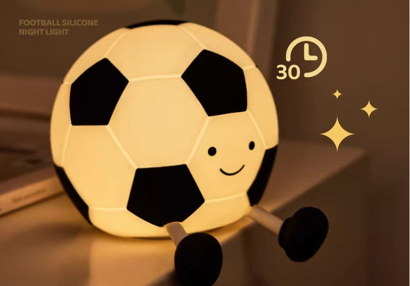 Soft Silicone Soccer Ball Night Light