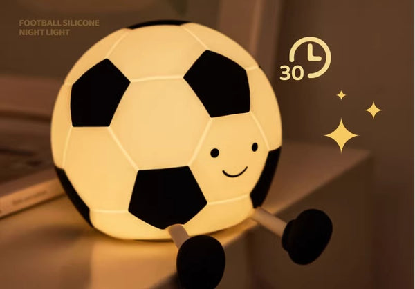 Soft Silicone Soccer Ball Night Light