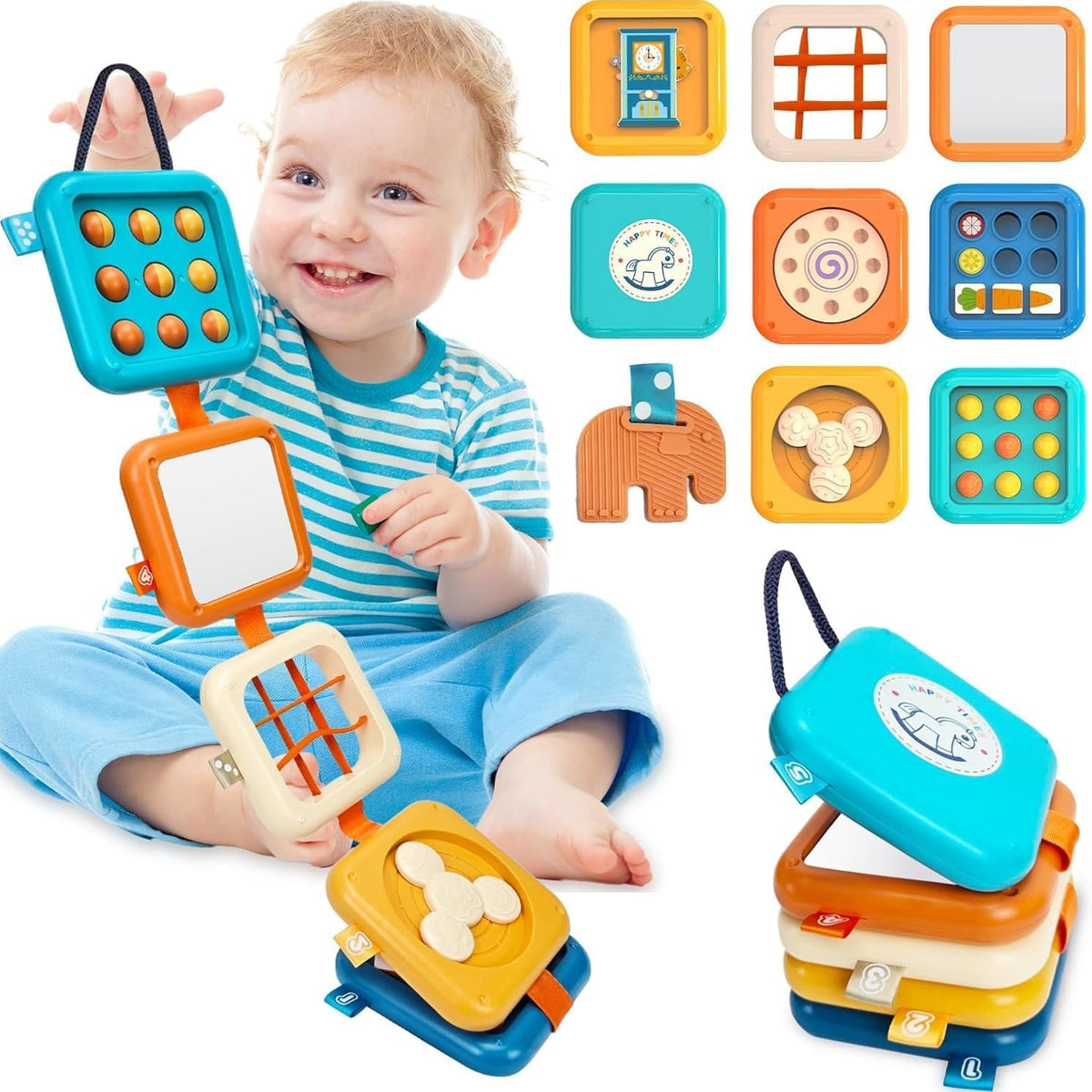 Multifunction Busy Stacking Toy for Early Learning