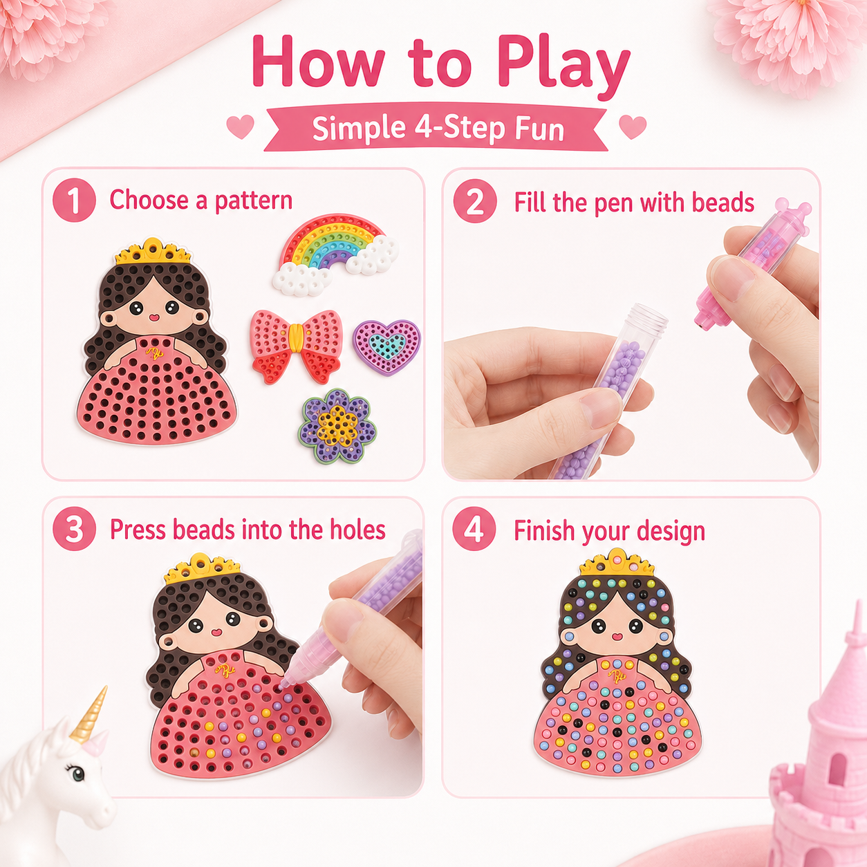 DIY Creative Dot Bead Art Kit