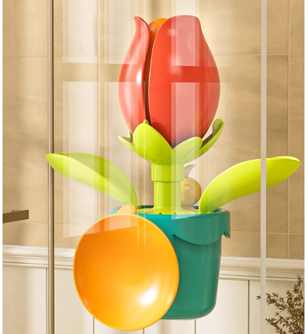 Blooming Sunflower Bath Toy with Mini Watering Can
