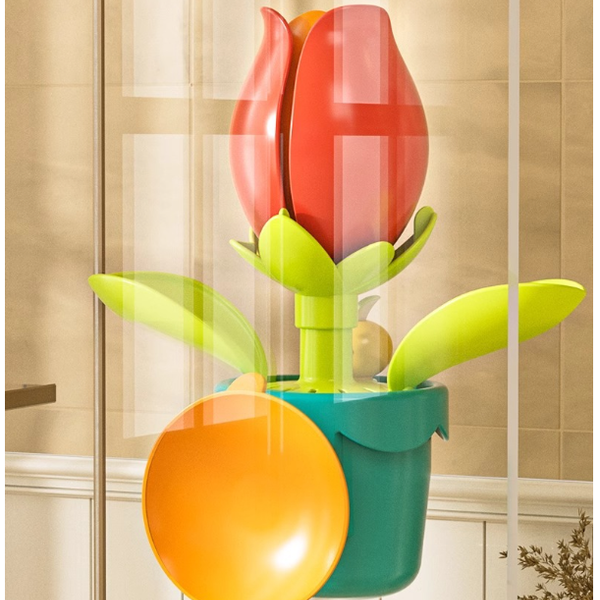 Blooming Sunflower Bath Toy with Mini Watering Can