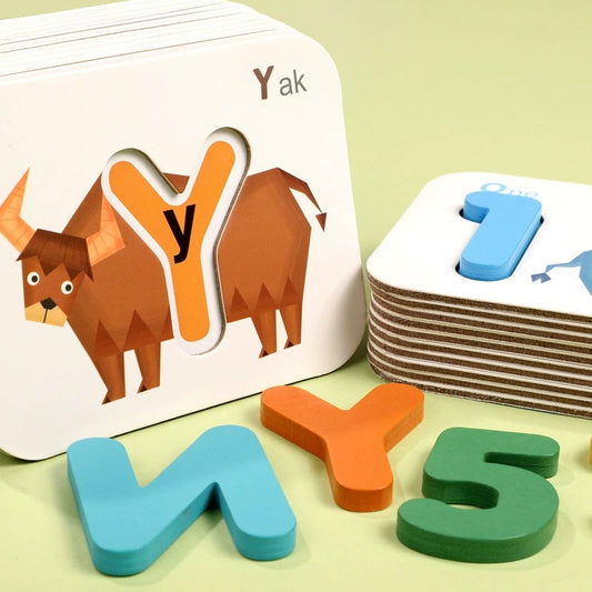 Alphabet and Number Matching Puzzle Set