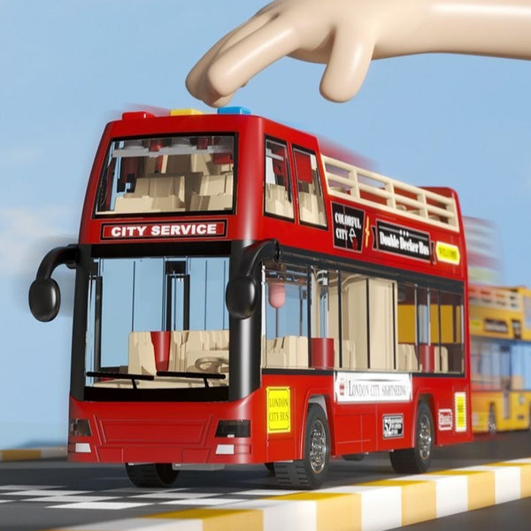 Double-Decker City Sightseeing Bus with Sound and Light