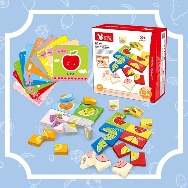 Wooden Early Learning Fruit & Vegetable Puzzles