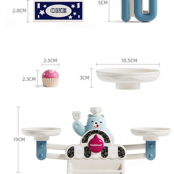 Yummy Bear Bakery: 2-in-1 Balance Scale & Math Playset