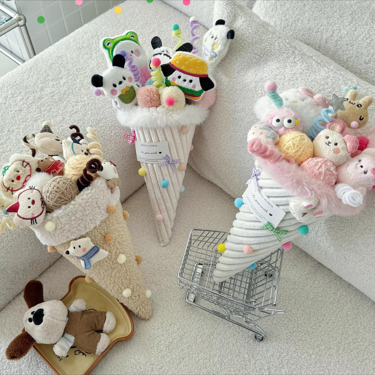 Ice Cream Plush Doll Bouquet