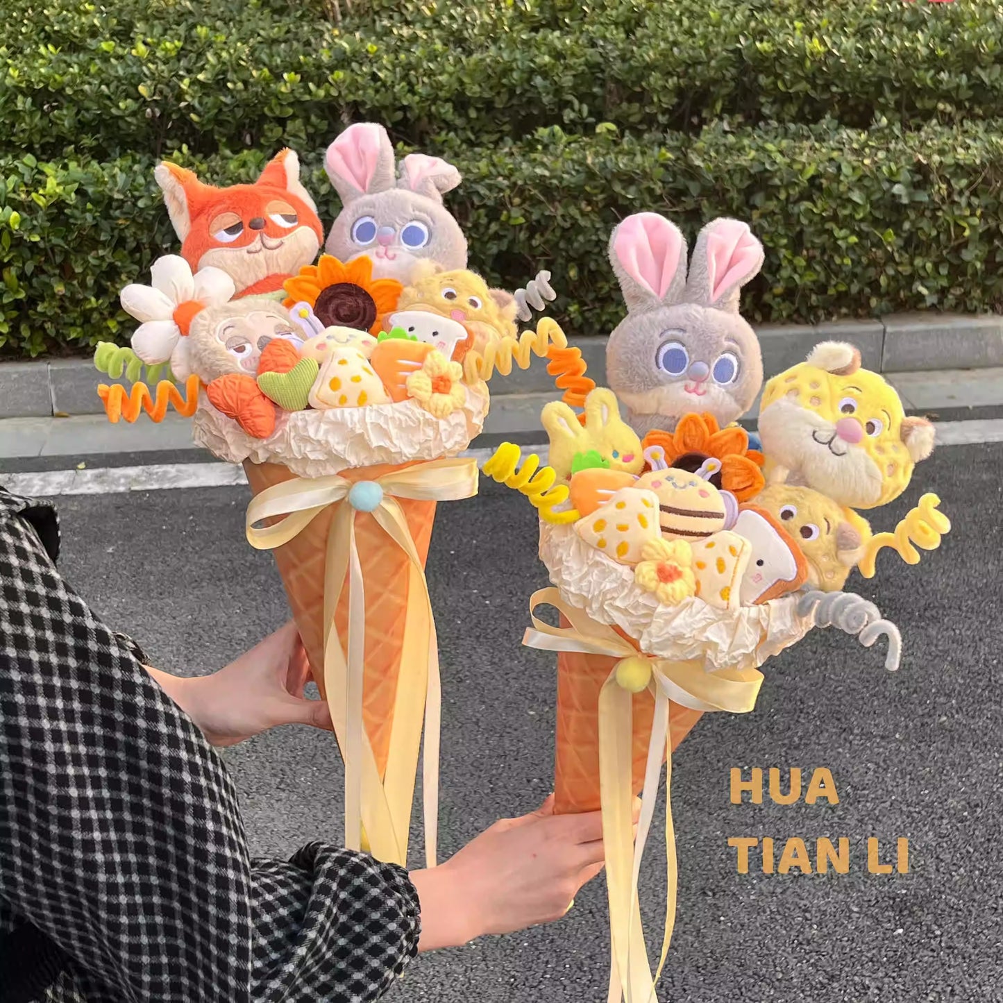 Zootopia Character Ice Cream Plush Bouquet