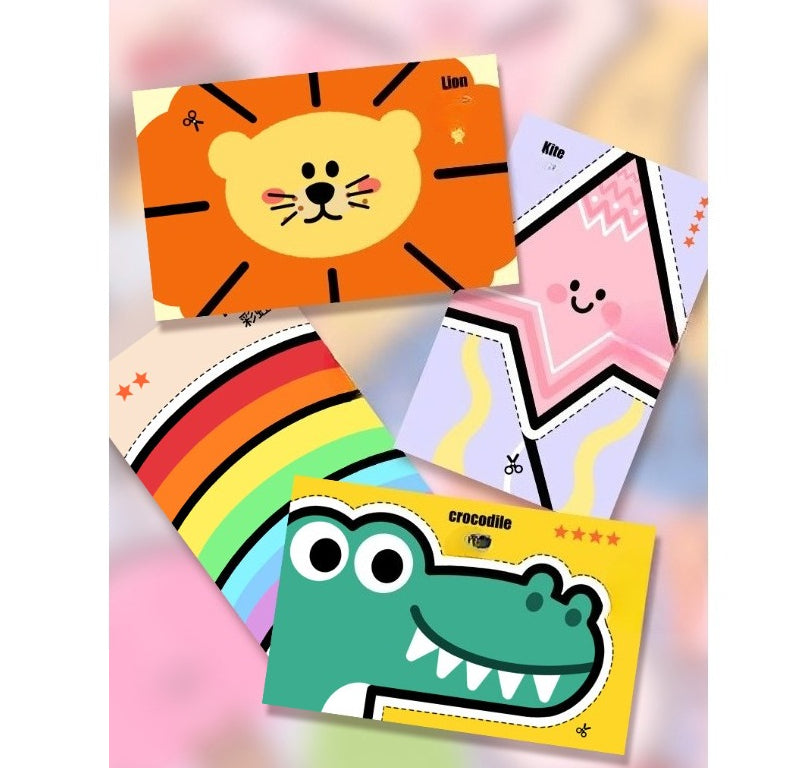 Toddler Paper Cutting Activity Set (60 Sheets)