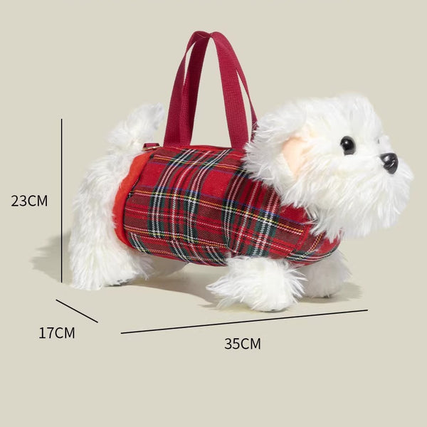 West Highland Terrier Plush Crossbody Bag