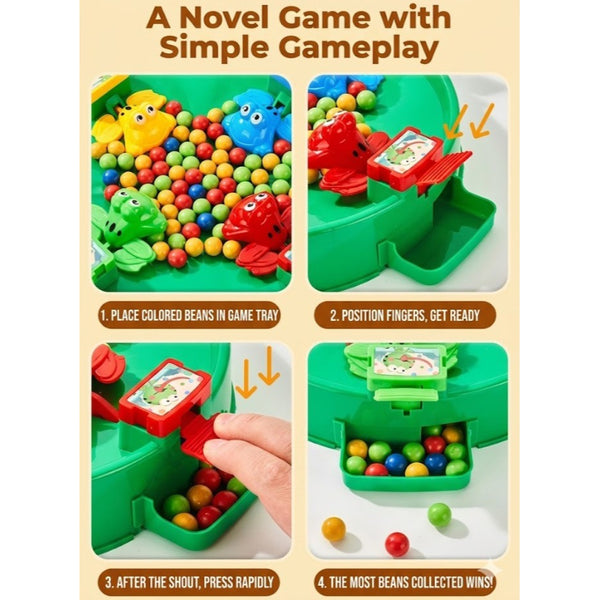 Hungry Frogs Eating Beans Desktop Game