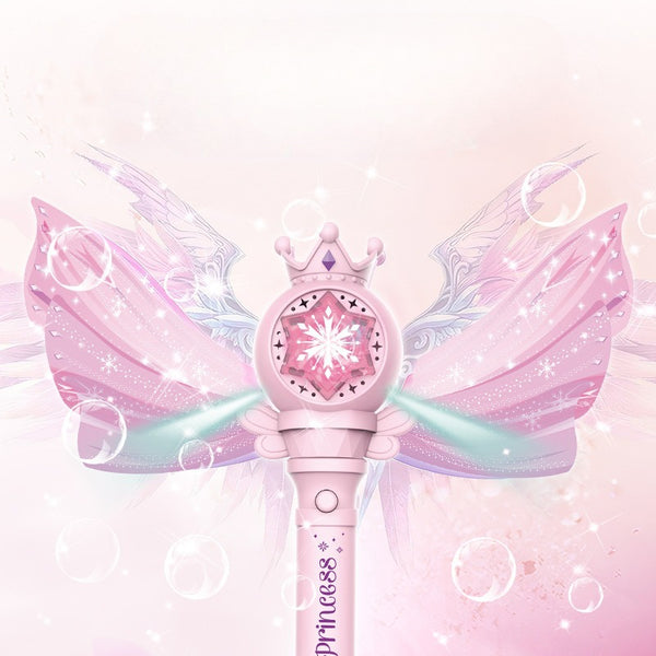 Ice Princess Magic Wand Bubble Blower with Lights & Music