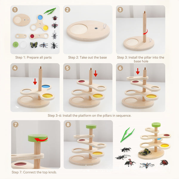 Wooden Insect Observation and Color Filter Set for Kids