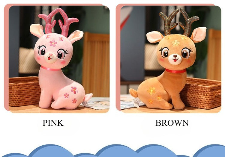 🌸 The Darling Deer Plushie - Cosy Fawn Soft Toy Fantastik Curios
