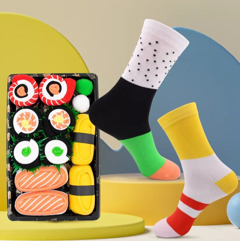 Salmon Sushi Novelty Socks