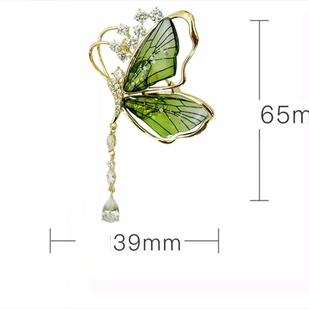 Butterfly Brooch in Velvet Gift Box