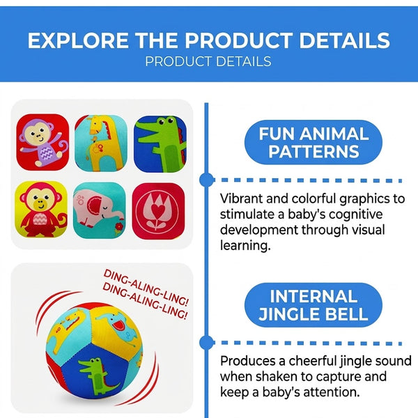 Fisher-Price Soft Rattle Baby Sensory Ball