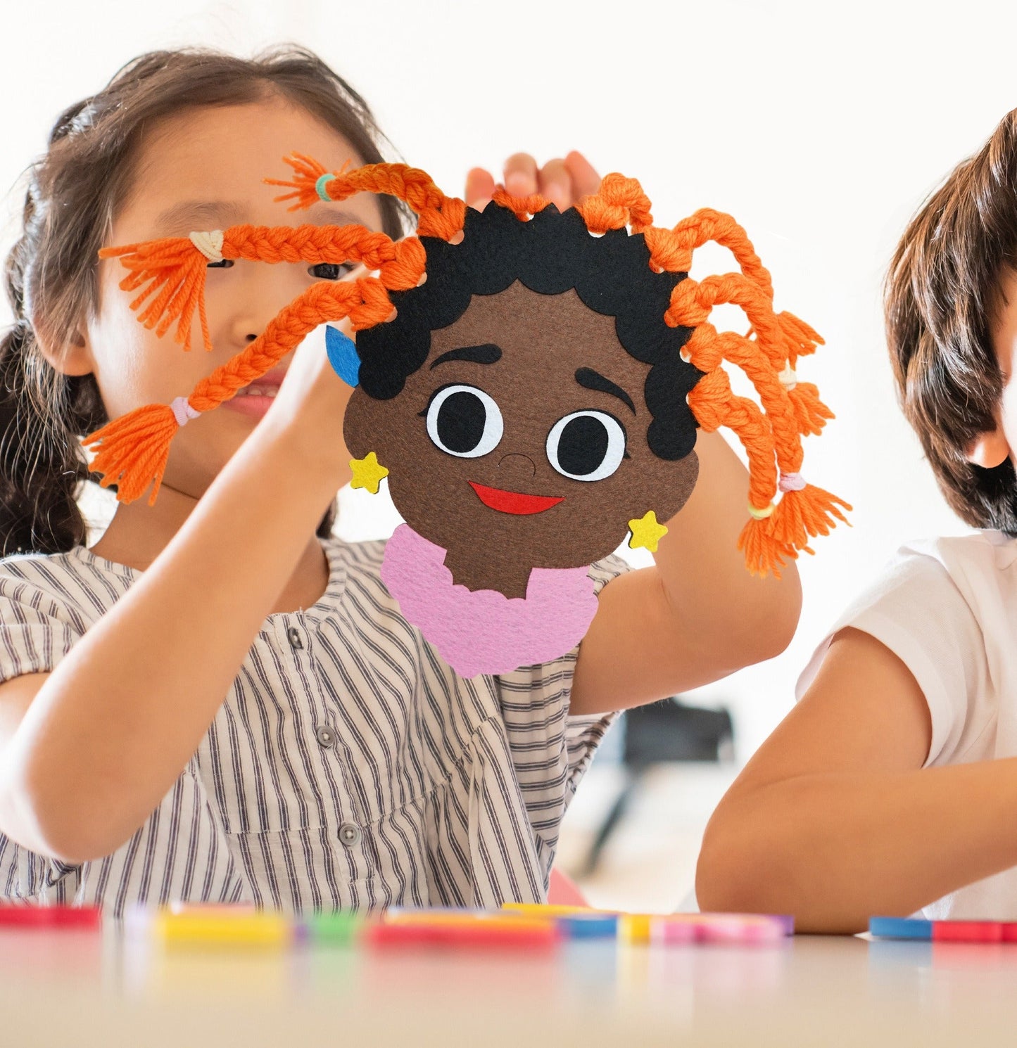 Creative Hair Braiding Activity Set for Kids.