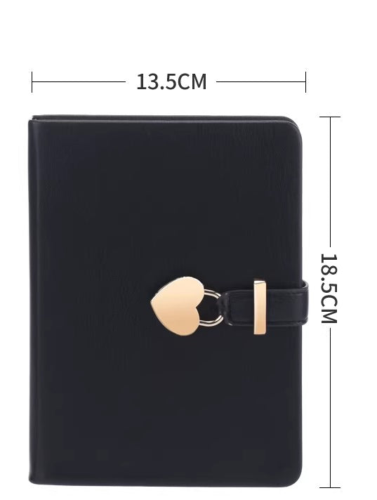 Heart Lock Diary and Metal Pen Gift Set