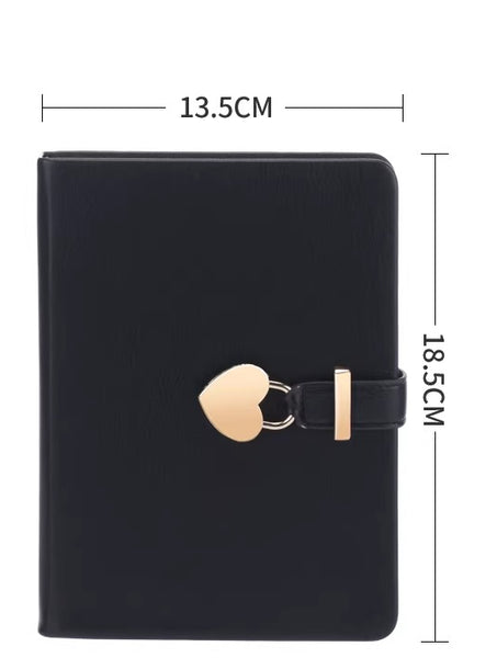 Heart Lock Diary and Metal Pen Gift Set