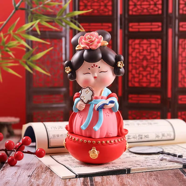 Tang Dynasty Lady Resin Tumbler Ornament
