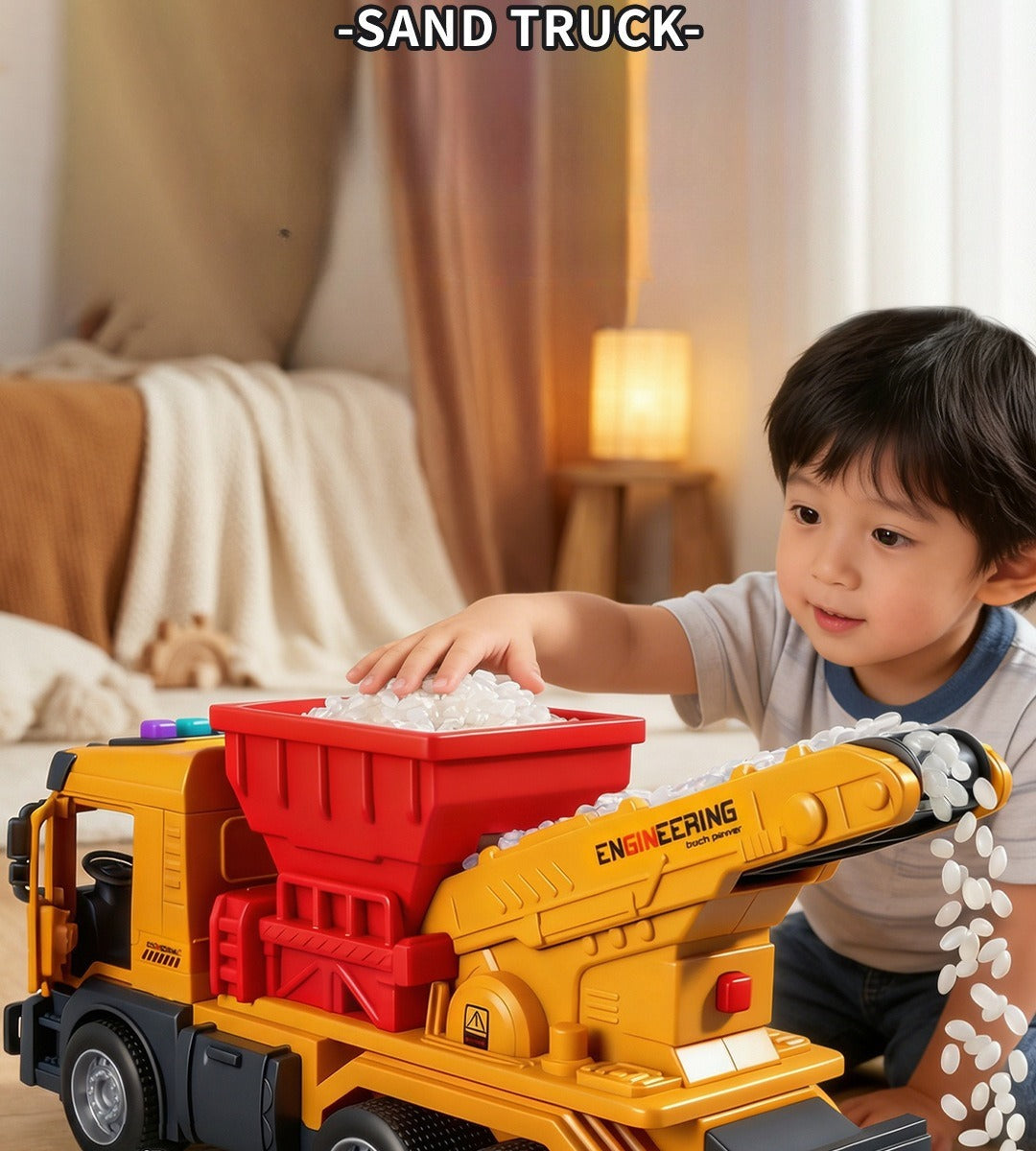 Electric Tracked Sand Truck with Sound and Light