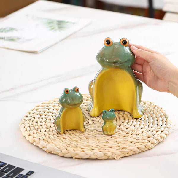 Nesting Frog Family Desktop Ornaments - Set of 3