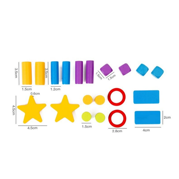 Clip Clip Happy Wooden Stacking Game