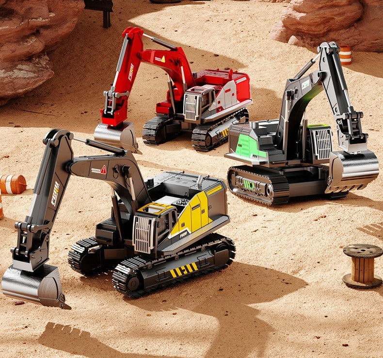 Alloy Excavator Toy with Multi-Joint Movement